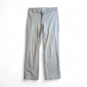 NWOT Eileen Fisher 100% Organic Cotton Beige Stretchy Gorpcore Sweatpants, Sz S.